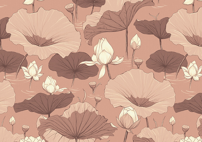 Lotus, Rosewater - Roller Blind - Image 6